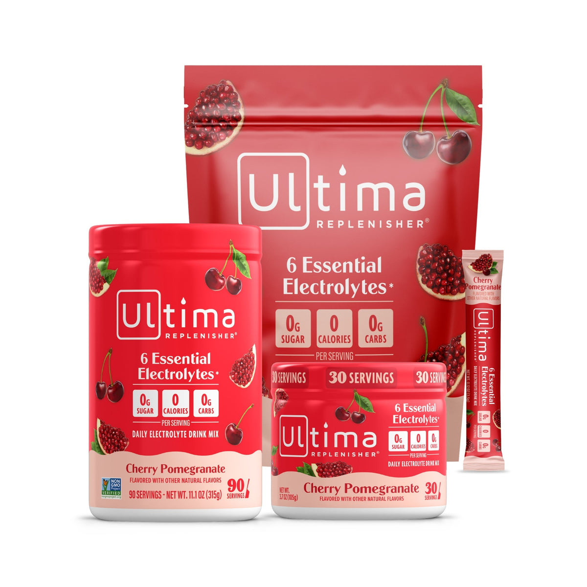 Ultima Replenisher Electrolitos en Polvo Cereza y Granada
