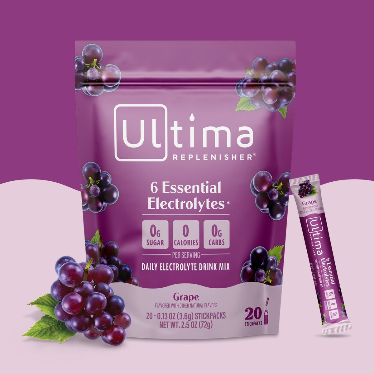 Ultima Replenisher Electrolitos en Polvo Uva