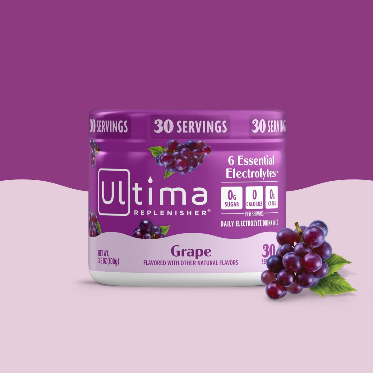 Ultima Replenisher Electrolitos en Polvo Uva