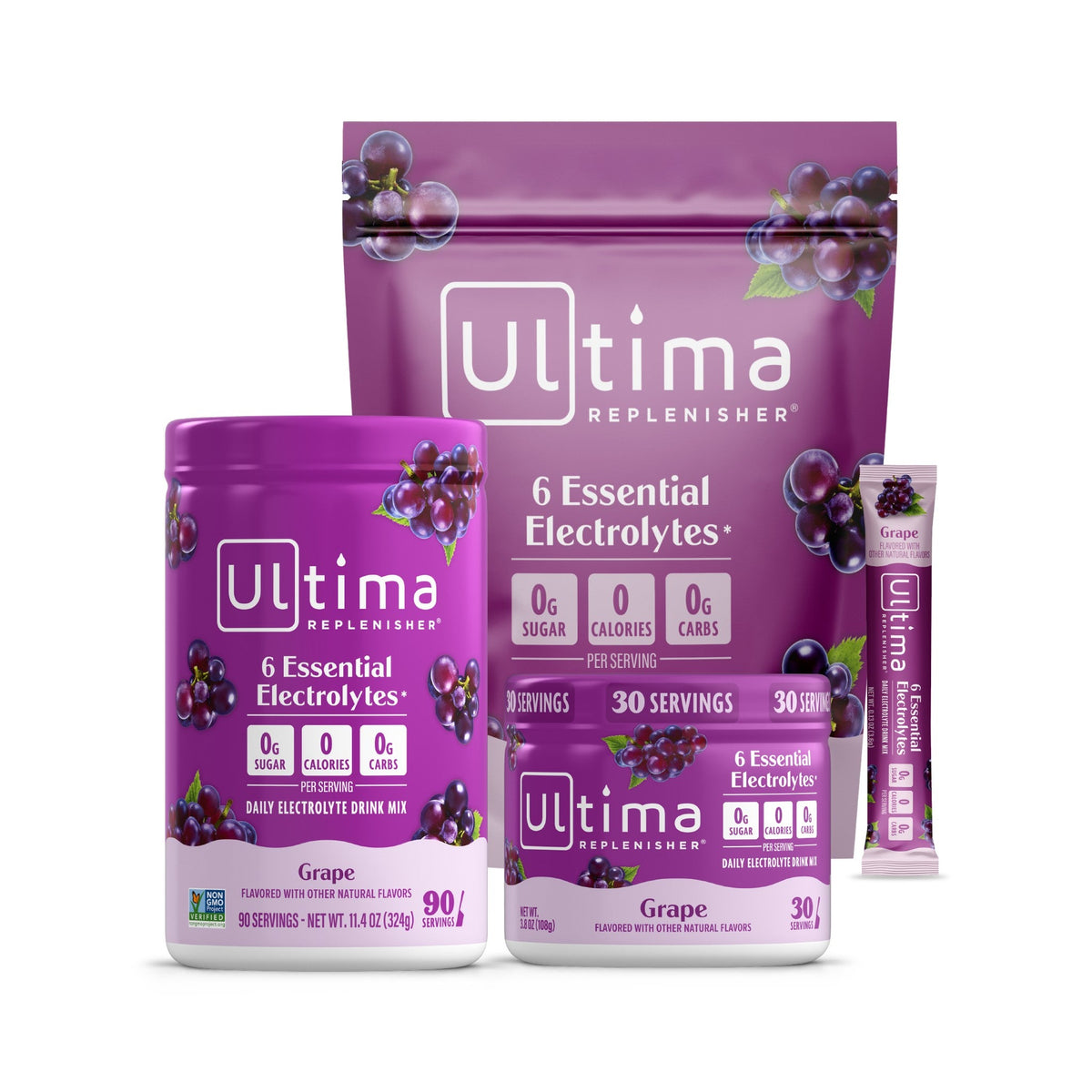 Ultima Replenisher Electrolitos en Polvo Uva