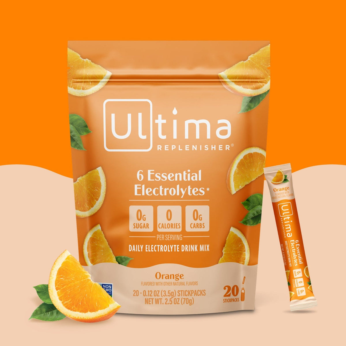 Ultima Replenisher Electrolitos en Polvo Naranja