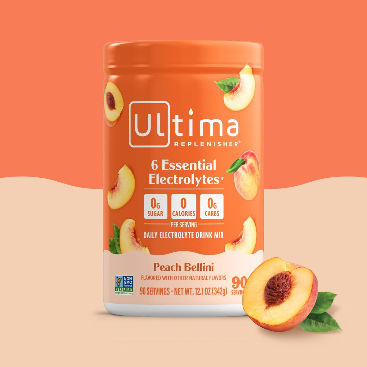 Ultima Replenisher Electrolitos en Polvo Mocktini Peach Bellini