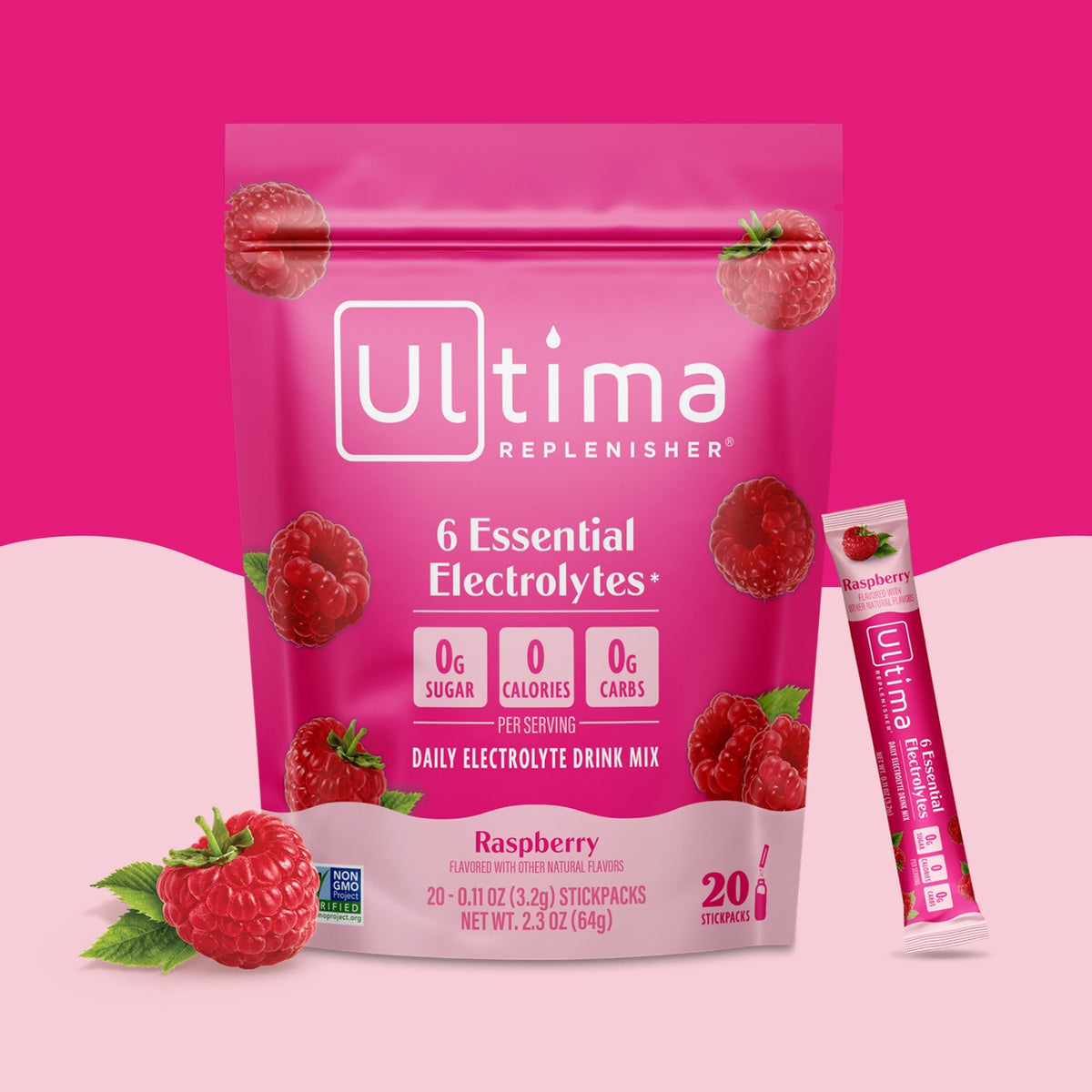 Ultima Replenisher Electrolitos en Polvo Frambuesa
