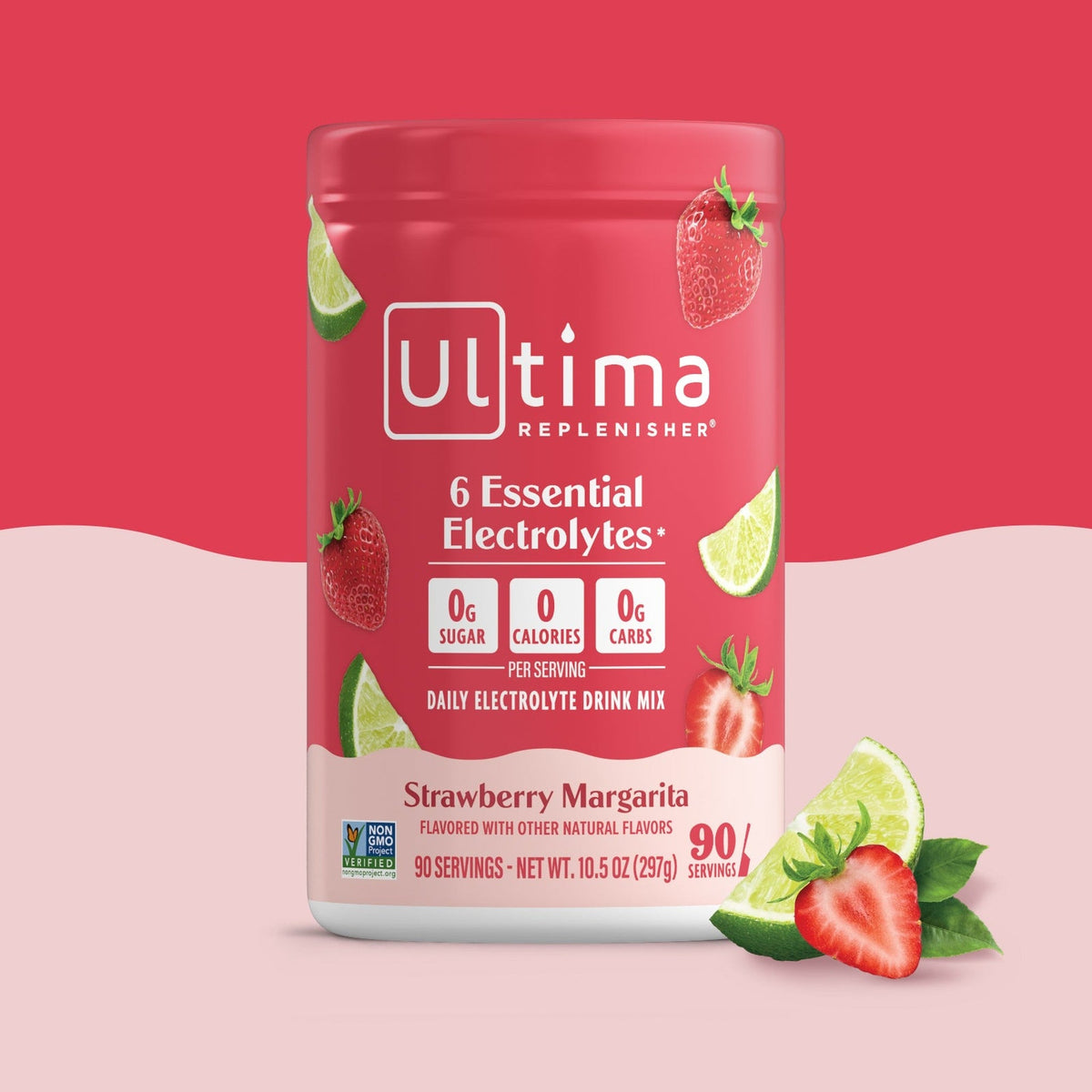 Ultima Replenisher Electrolitos en Polvo Mocktini Margarita de Fresa