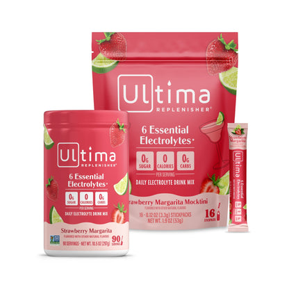 Ultima Replenisher Electrolitos en Polvo Mocktini Margarita de Fresa