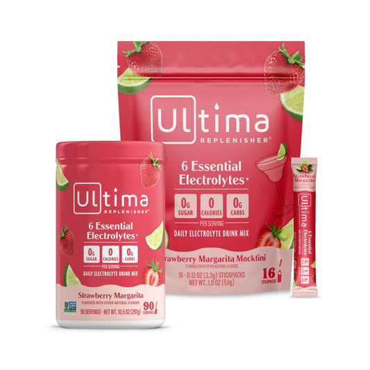 Ultima Replenisher Electrolitos en Polvo Mocktini Margarita de Fresa