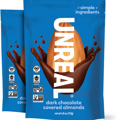 Unreal Almendras Cubiertas De Chocolate Amargo 2 Bolsas
