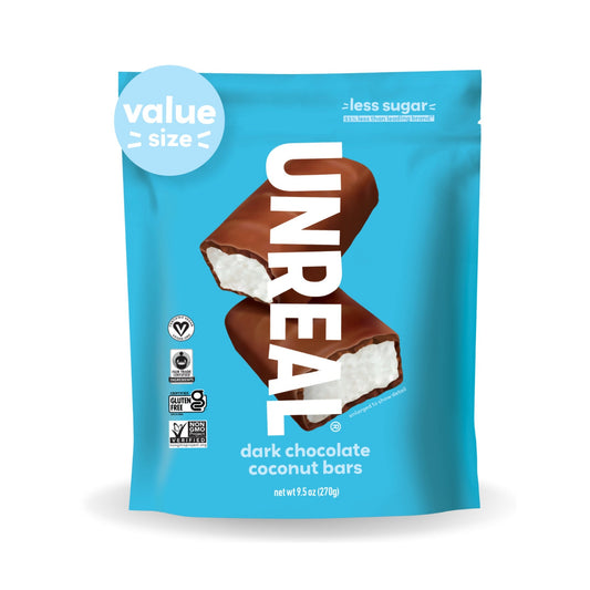Unreal Barras De Chocolate Amargo Con Coco Bolsa Grande