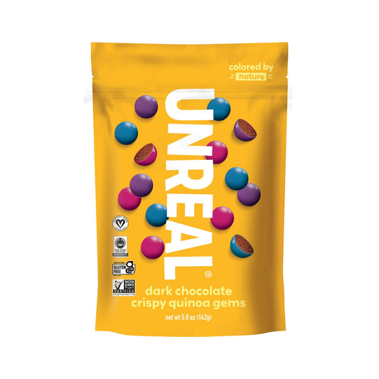 Unreal Gems Chocolate Amargo Con Quinoa Crujiente 142 g