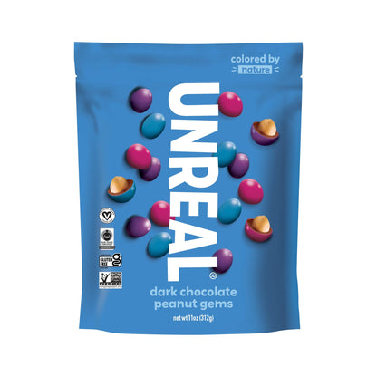 Unreal Gems Cacahuate Cubierto De Chocolate Amargo Bolsas Grandes