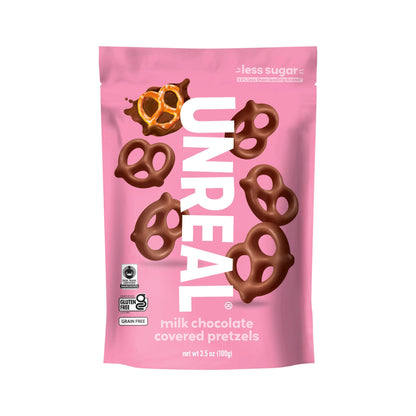Unreal Pretzels Cubiertos De Chocolate Con Leche 99 g