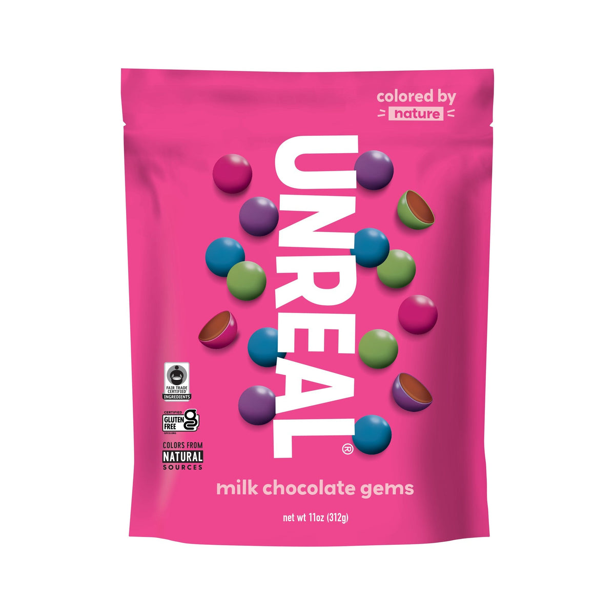 Unreal Gems Chocolate Con Leche Bolsas Grandes