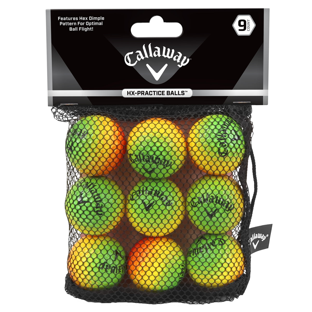 Pelotas De Práctica Golf Callaway HX Espuma 9 Piezas