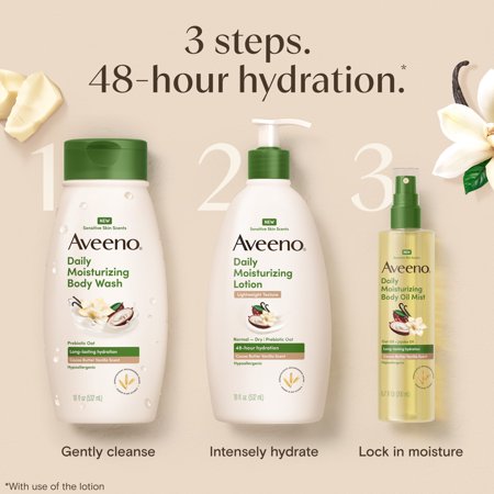 Aveeno aceite corporal cacao y vainilla 6.7 fl oz