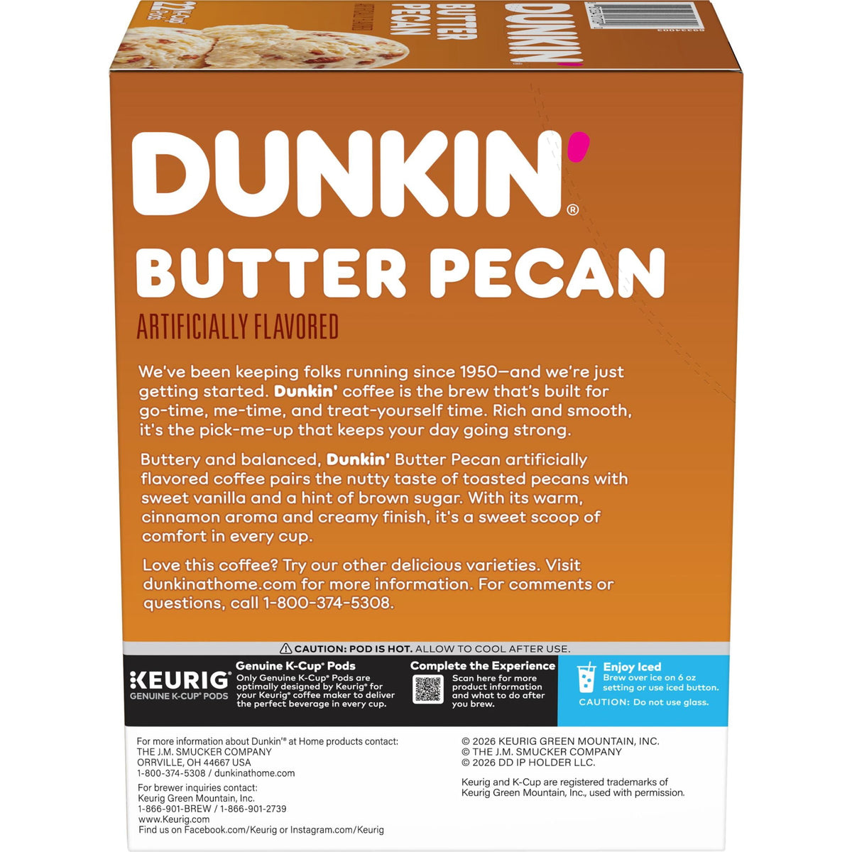 Café Dunkin Nuez Mantequilla K-Cup 22 Pack 2