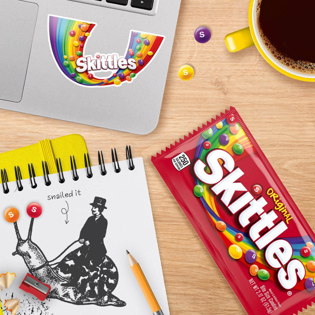 Regalo SKITTLES Dulces Originales 62g X4