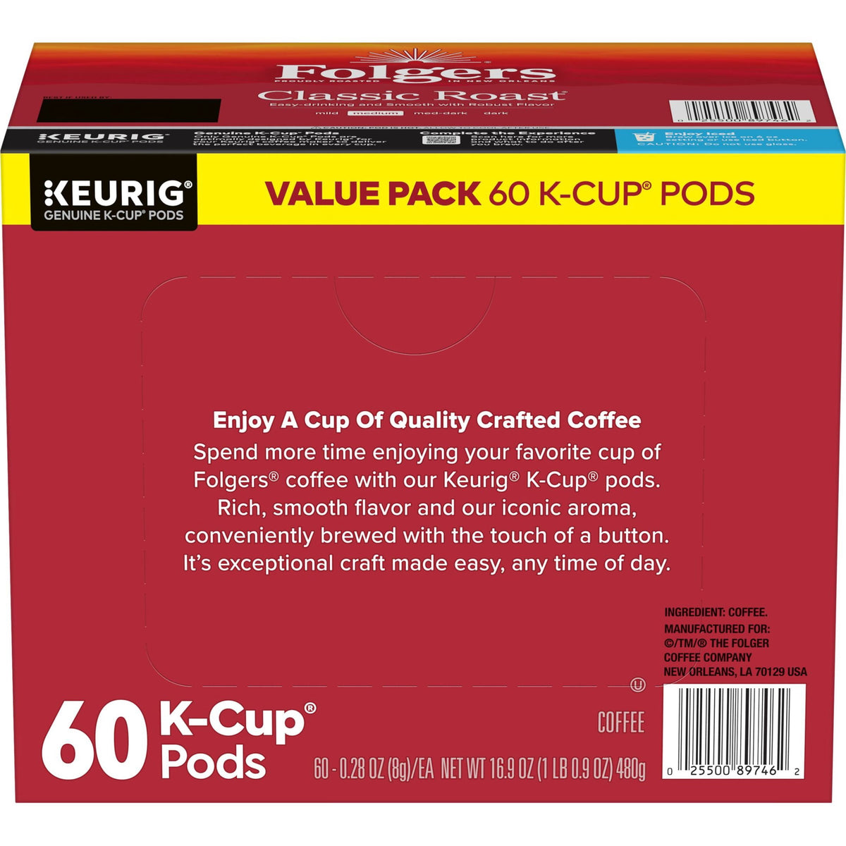 Café Folgers Classic Roast K-Cup 60