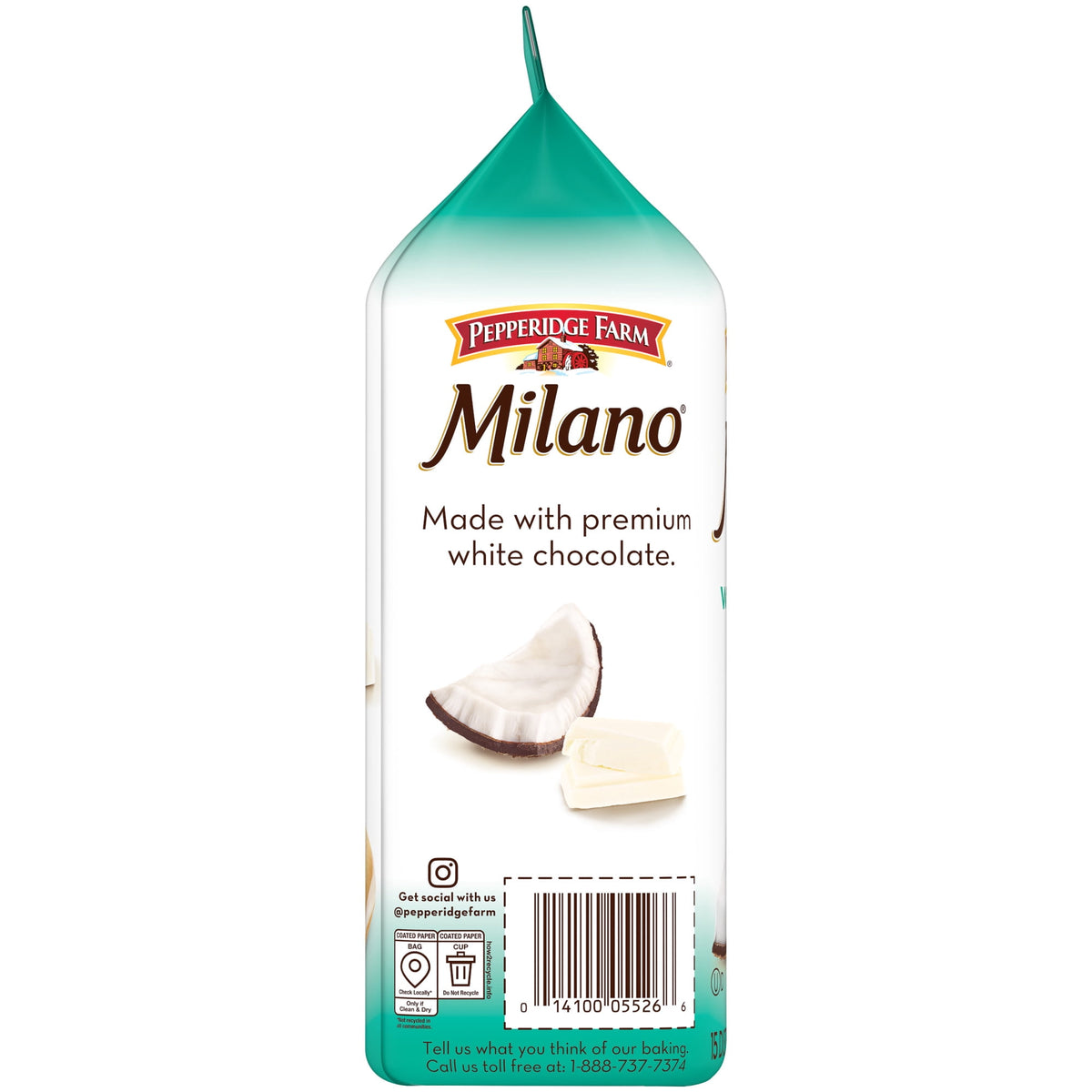 Regalo Pepperidge Milano Choc Blanco Coco 198g X2