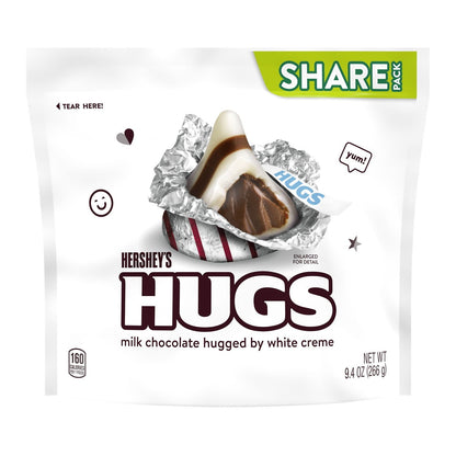 Hershey's Hugs Chocolate con Leche y Blanco