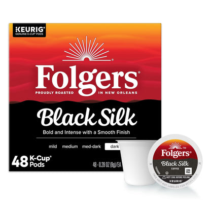 Café Folgers Black Silk K-Cup 48