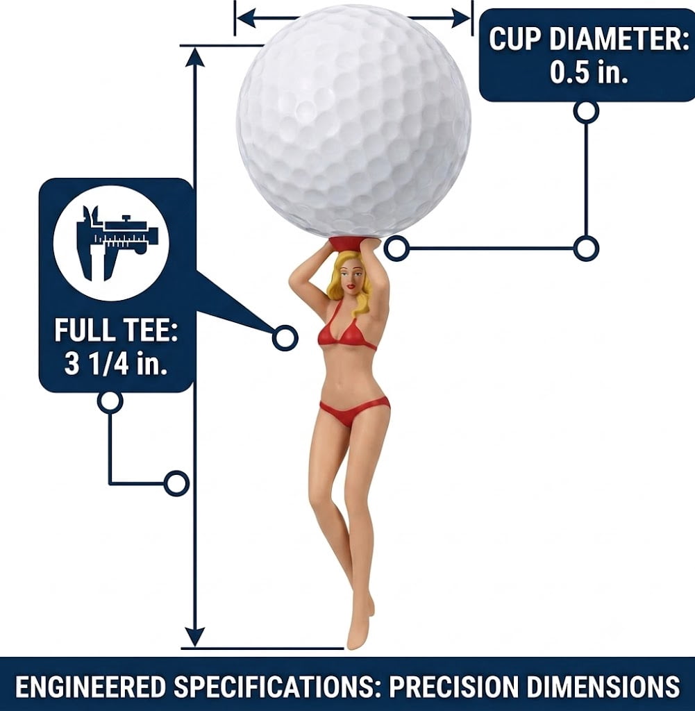 Tees De Golf CZZY Perky Bikini Multicolor 6 Piezas