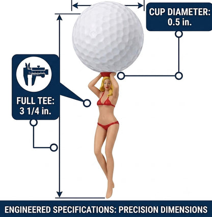 Tees De Golf CZZY Perky Bikini Multicolor 6 Piezas