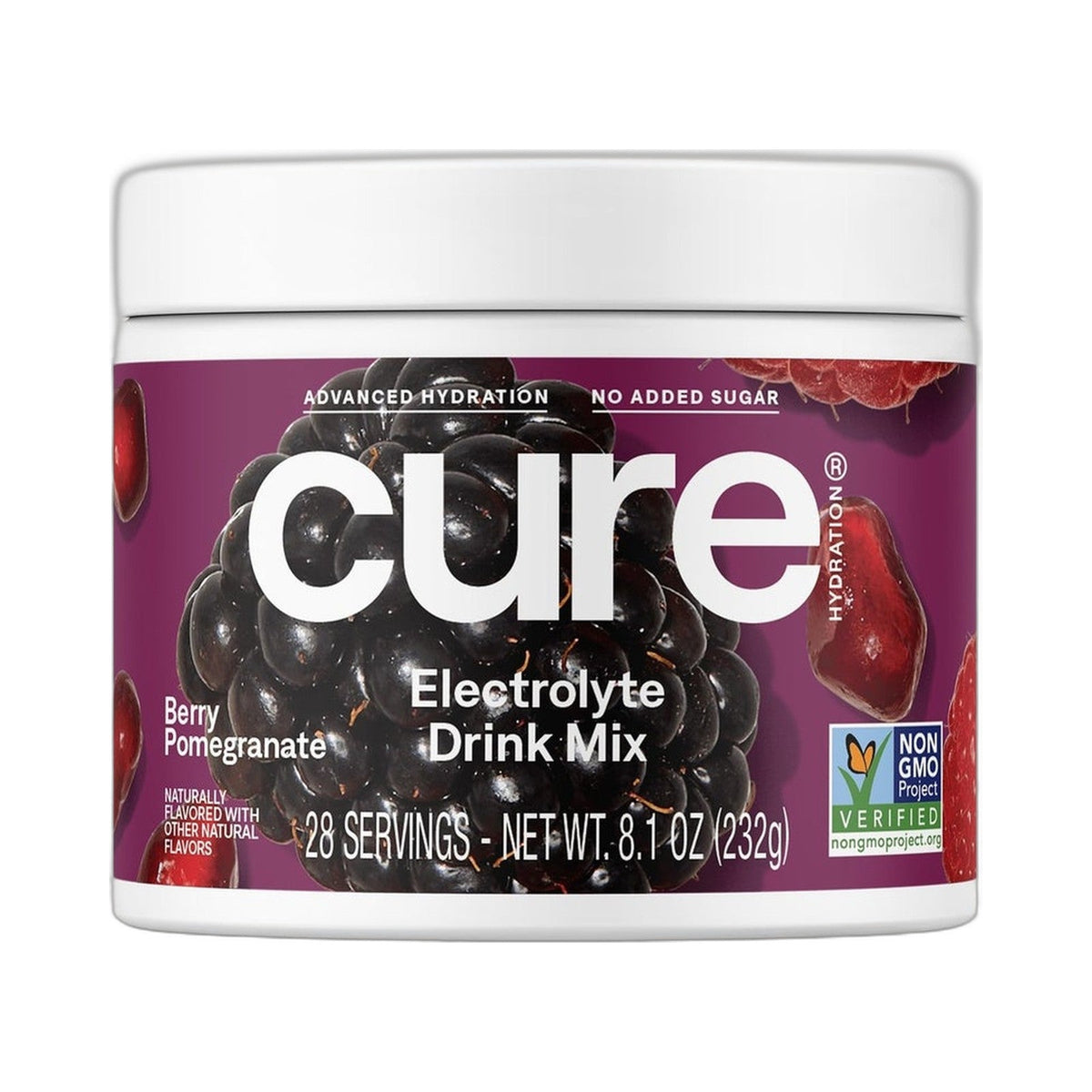 Cure Hydration Electrolitos En Polvo Frutos Rojos Y Granada Bote Grande