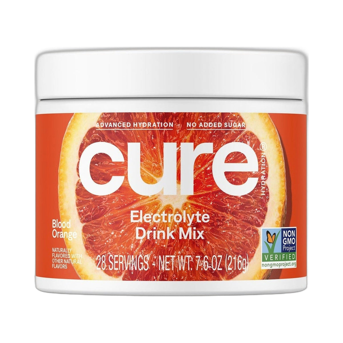 Cure Hydration Electrolitos En Polvo Naranja Roja Bote Grande
