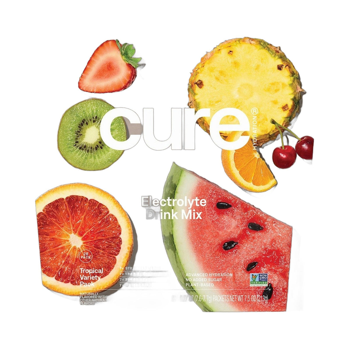 Cure Hydration Electrolitos En Polvo Surtidos Tropical