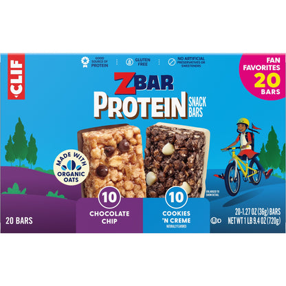 Zbar Protein barras surtidas 2 sabores 20 piezas