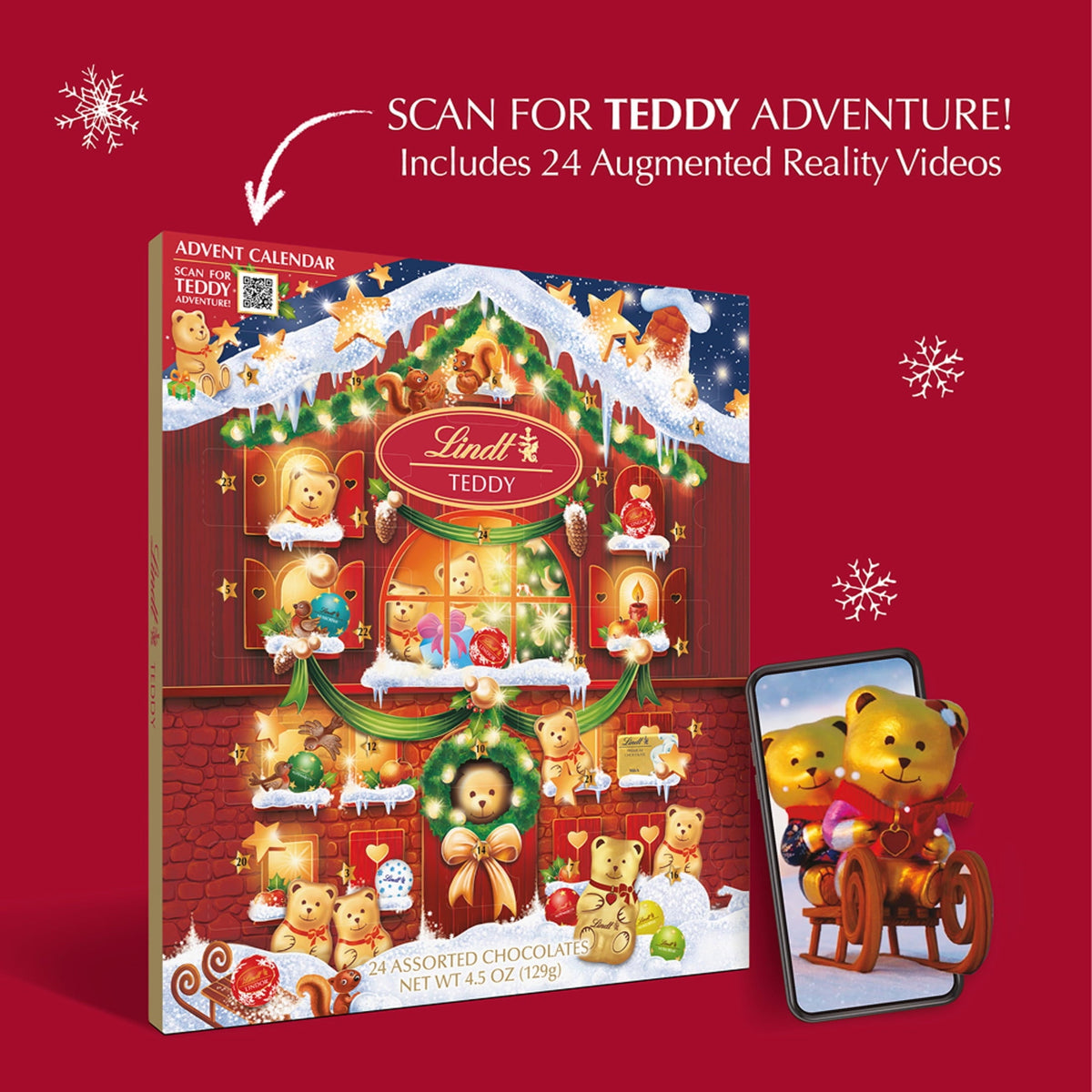 Lindt Teddy Calendario de Adviento 127 g