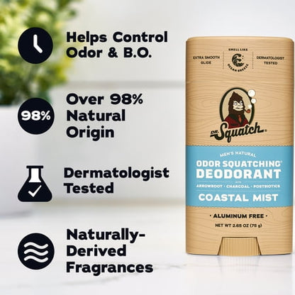 Dr. Squatch desodorante Coastal Mist 2.65 oz