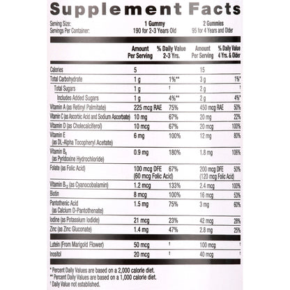 Equate multivitamínico infantil frutas 190 ct