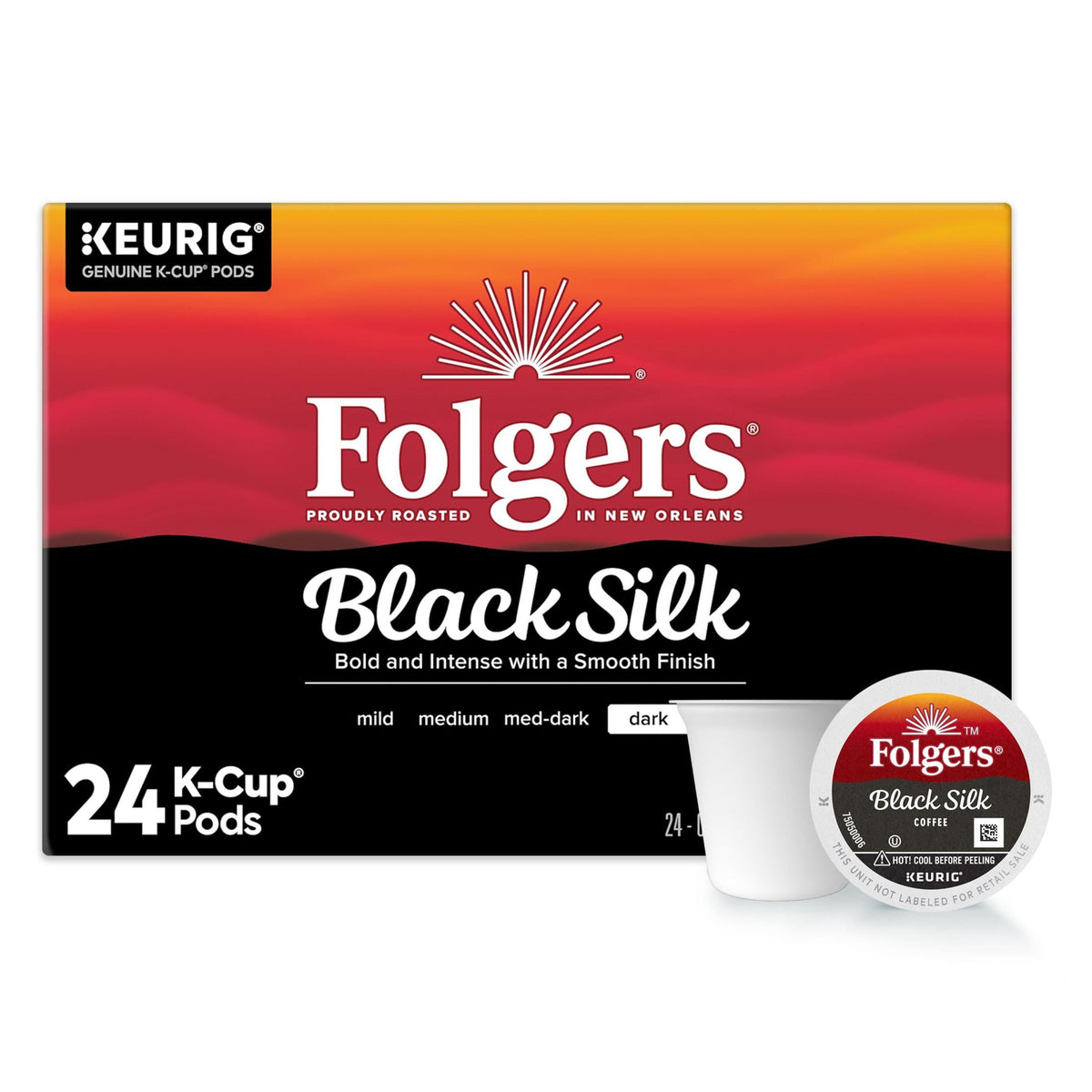 Café Folgers Black Silk K-Cup 24 Pack 2