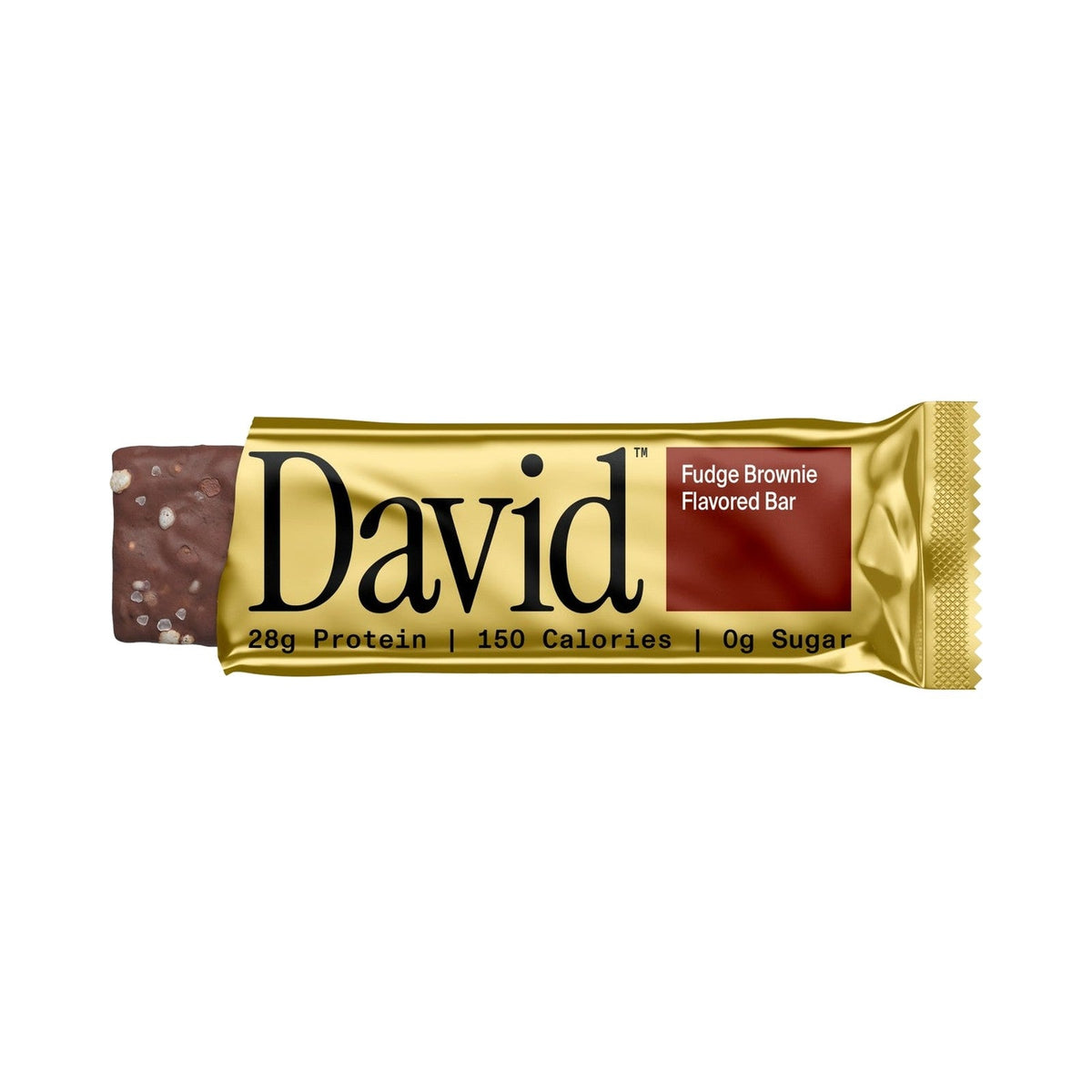 David Gold Fudge Brownie · Barra de Proteína 28 g