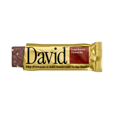 David Gold Fudge Brownie · Barra de Proteína 28 g