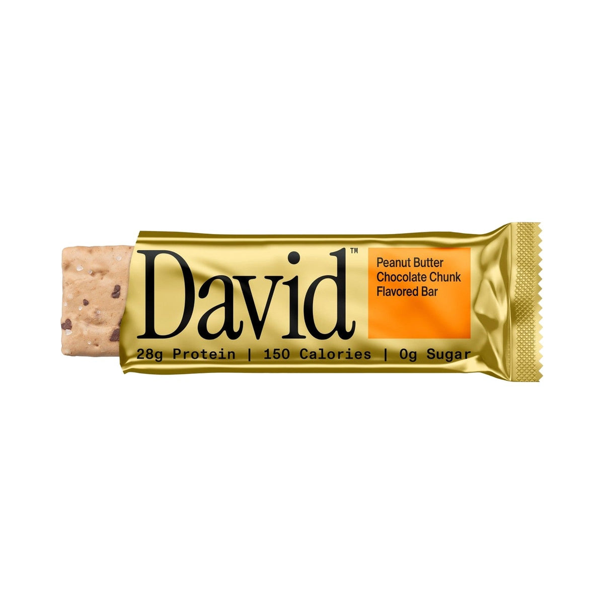 David Gold Peanut Butter Chocolate Chunk · Barra de Proteína 28 g