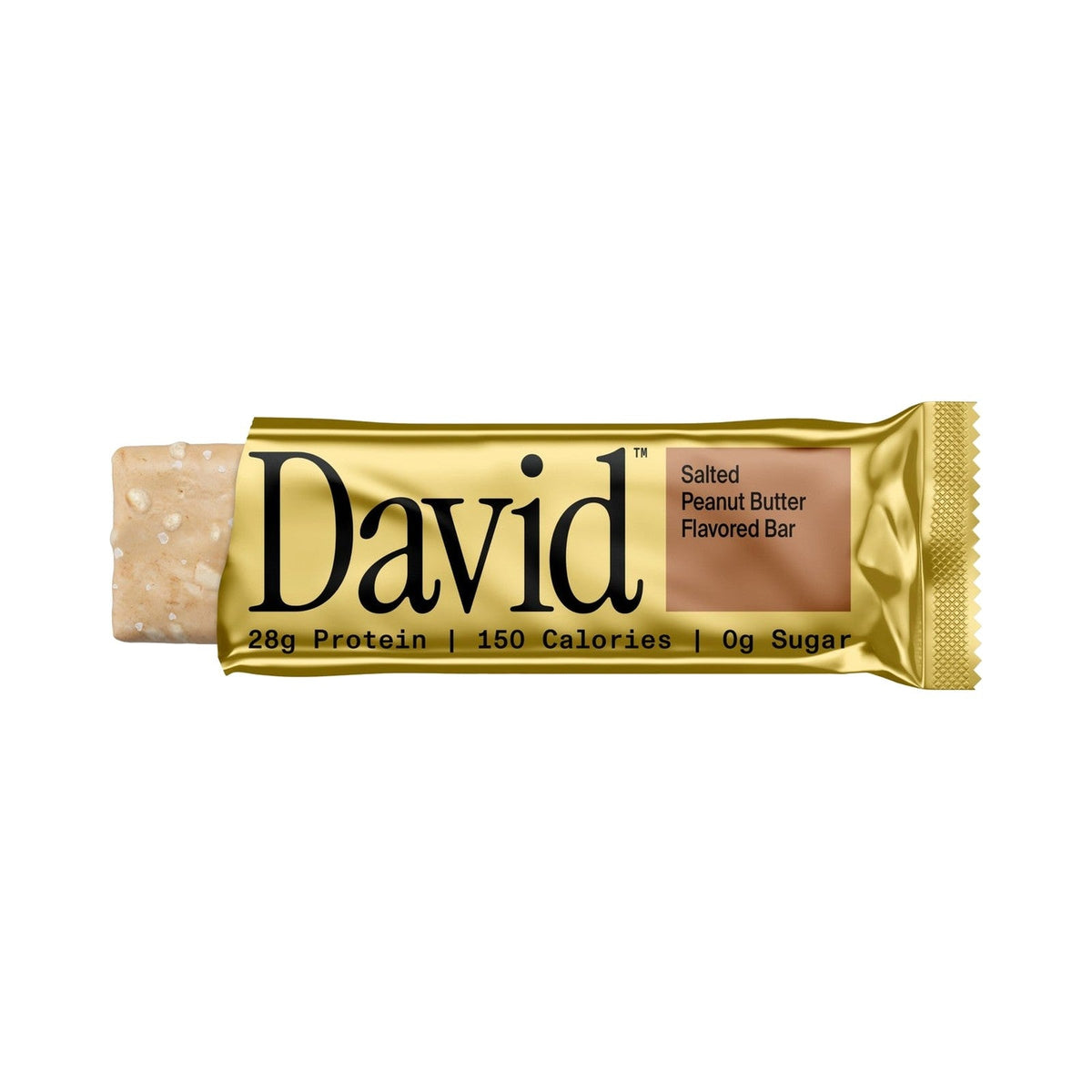 David Gold Salted Peanut Butter · Barra de Proteína 28 g