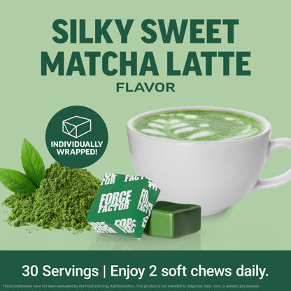 Force Factor Mighty Matcha Té Verde Con L-Teanina