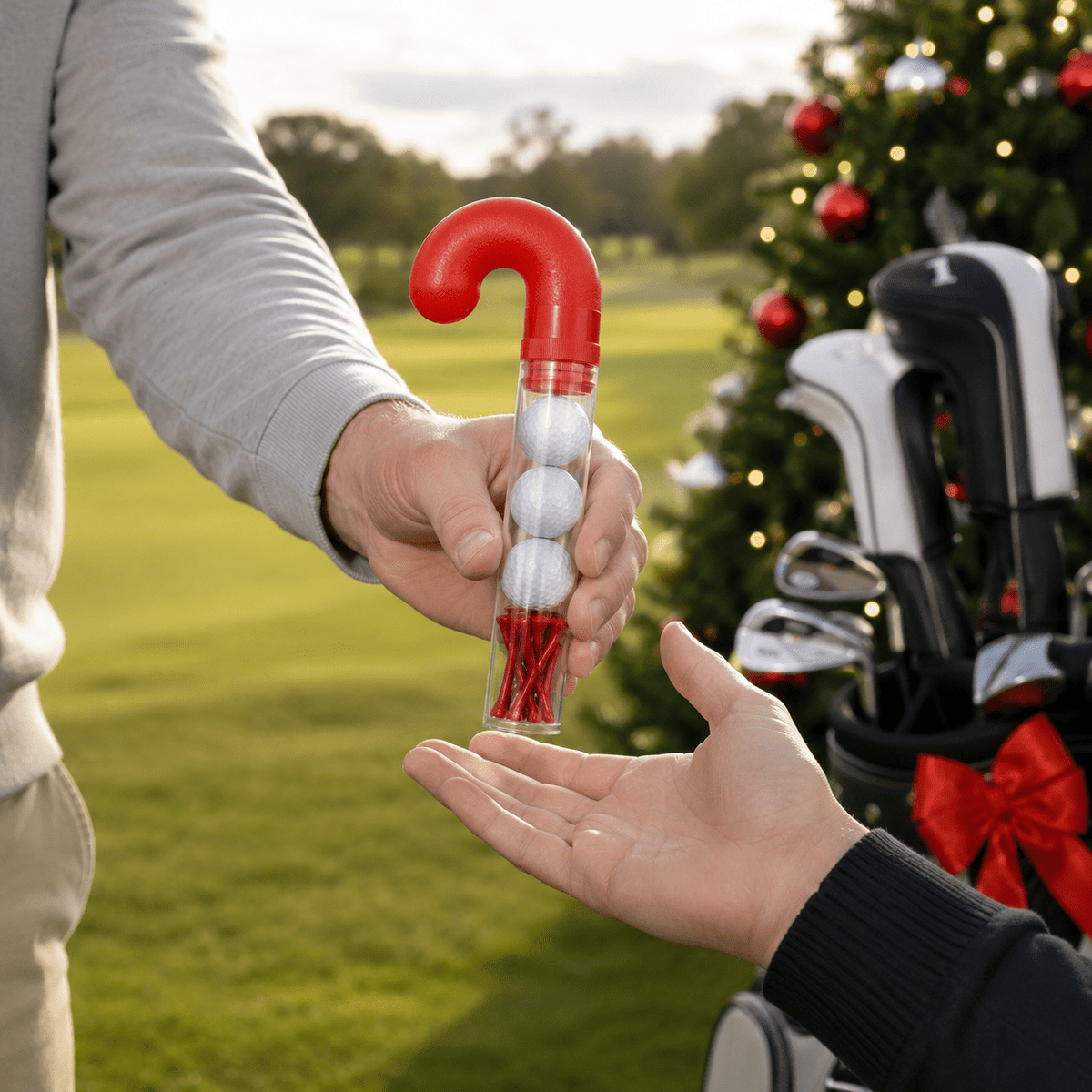Set De Regalo Golf Navidad 3 Pelotas Y 10 Tees GBM
