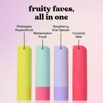 eos bálsamos labiales surtido frutal 4 piezas de 0.14 oz