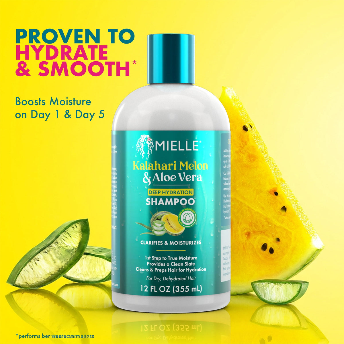 Shampoo Mielle Melón Kalahari Aloe 355ml Pack 2