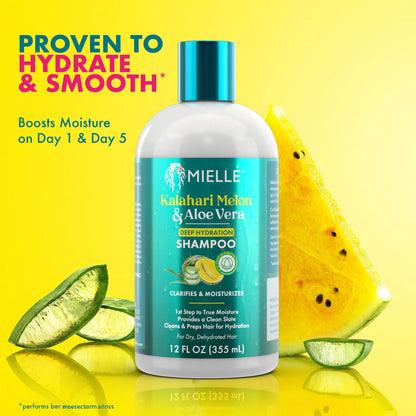 Shampoo Mielle Melón Kalahari Aloe 355ml Pack 2
