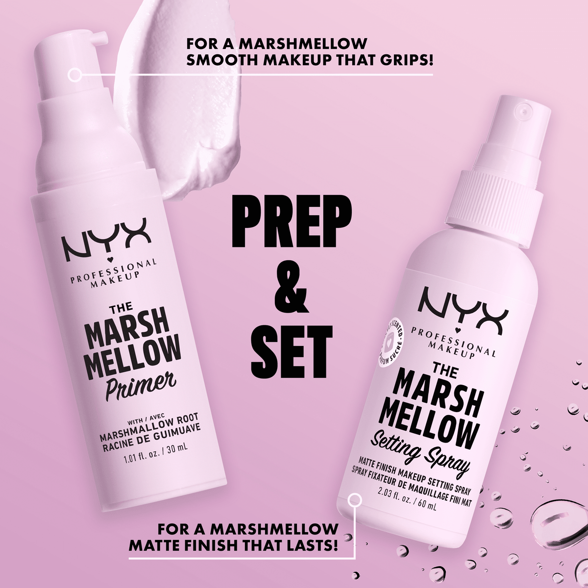 NYX Marshmellow Set Primer y Spray Fijador