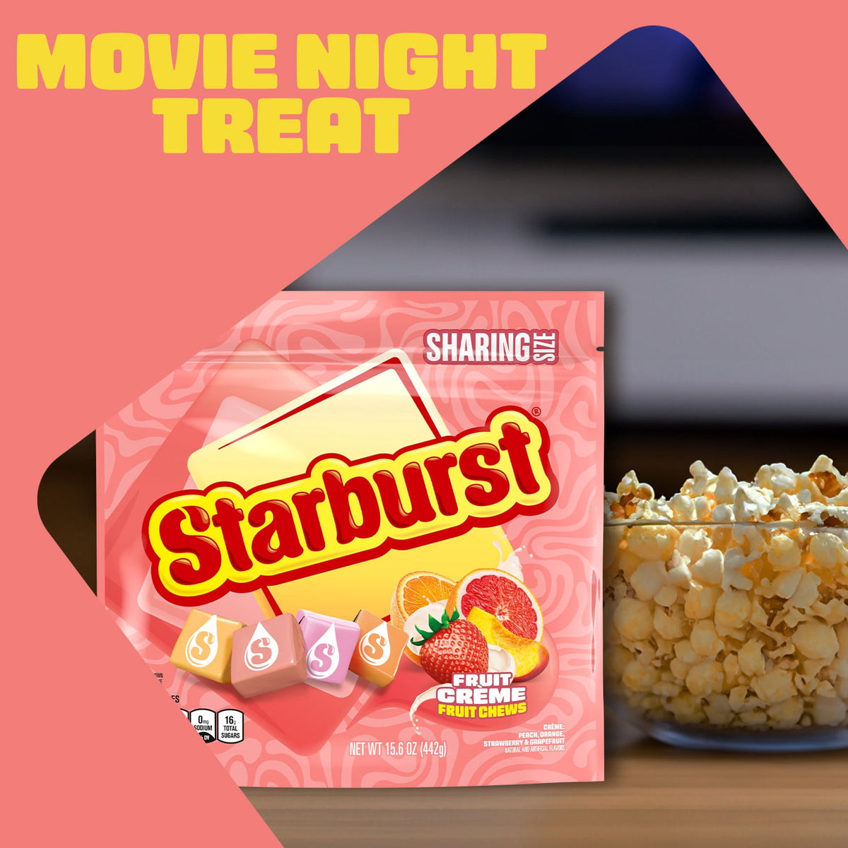 Regalo Starburst Caramelos Frutas Crema 442g X2