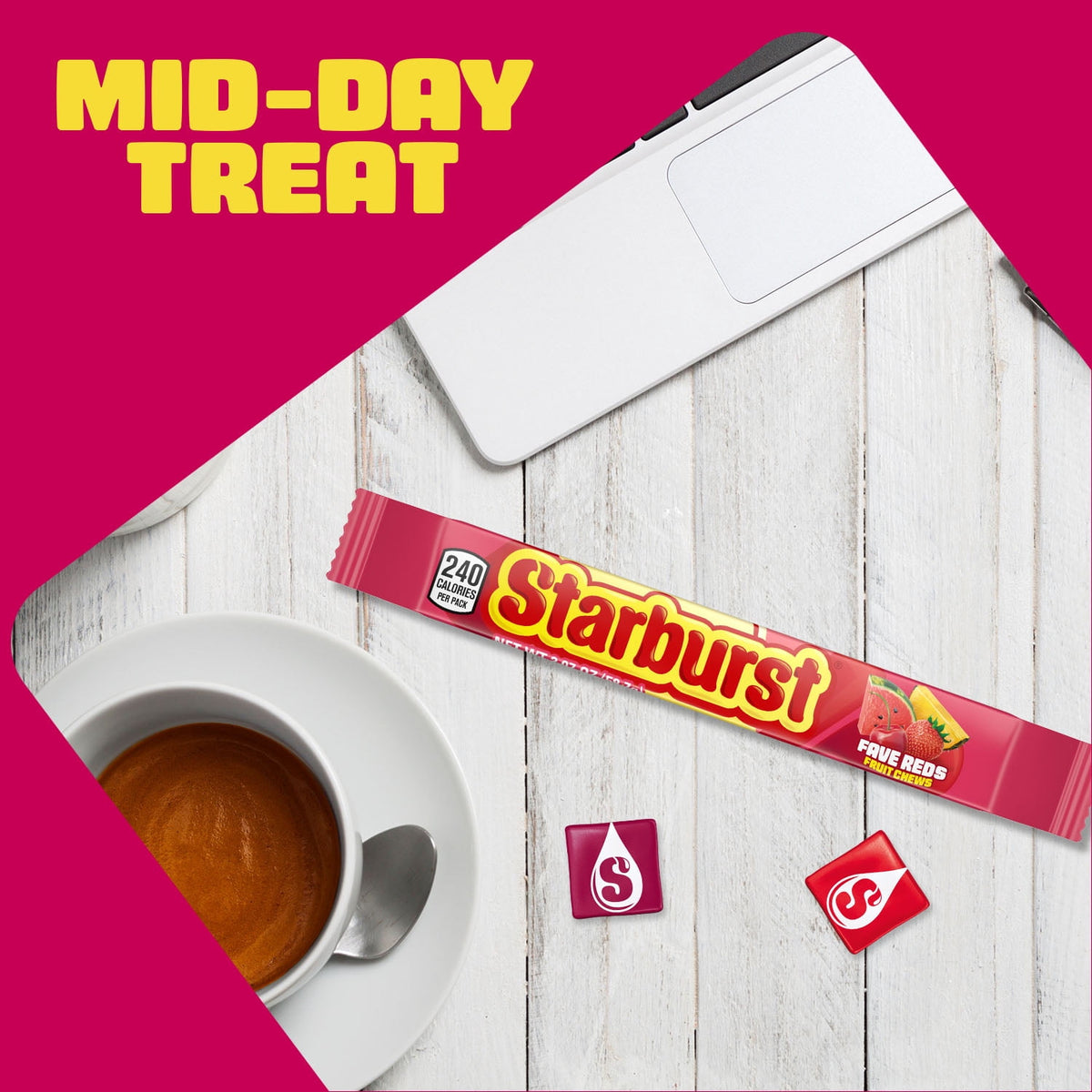 Regalo Starburst Caramelos Frutos Rojos 59g X4