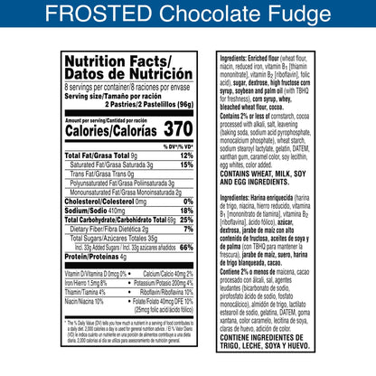 Pop-Tarts Chocolate Fudge 16 Piezas