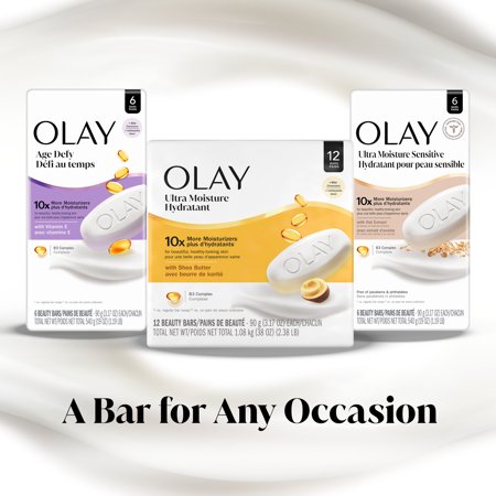 Olay Ultra Moisture jabón karité 8 piezas de 3.17 oz