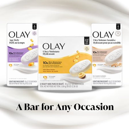 Olay Ultra Moisture jabón karité 8 piezas de 3.17 oz