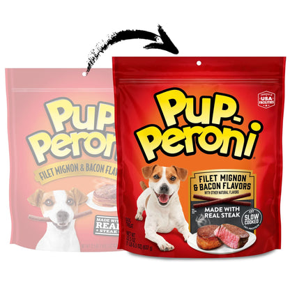 Premios Perro Pup-Peroni Filete Tocino 638g Pack 2